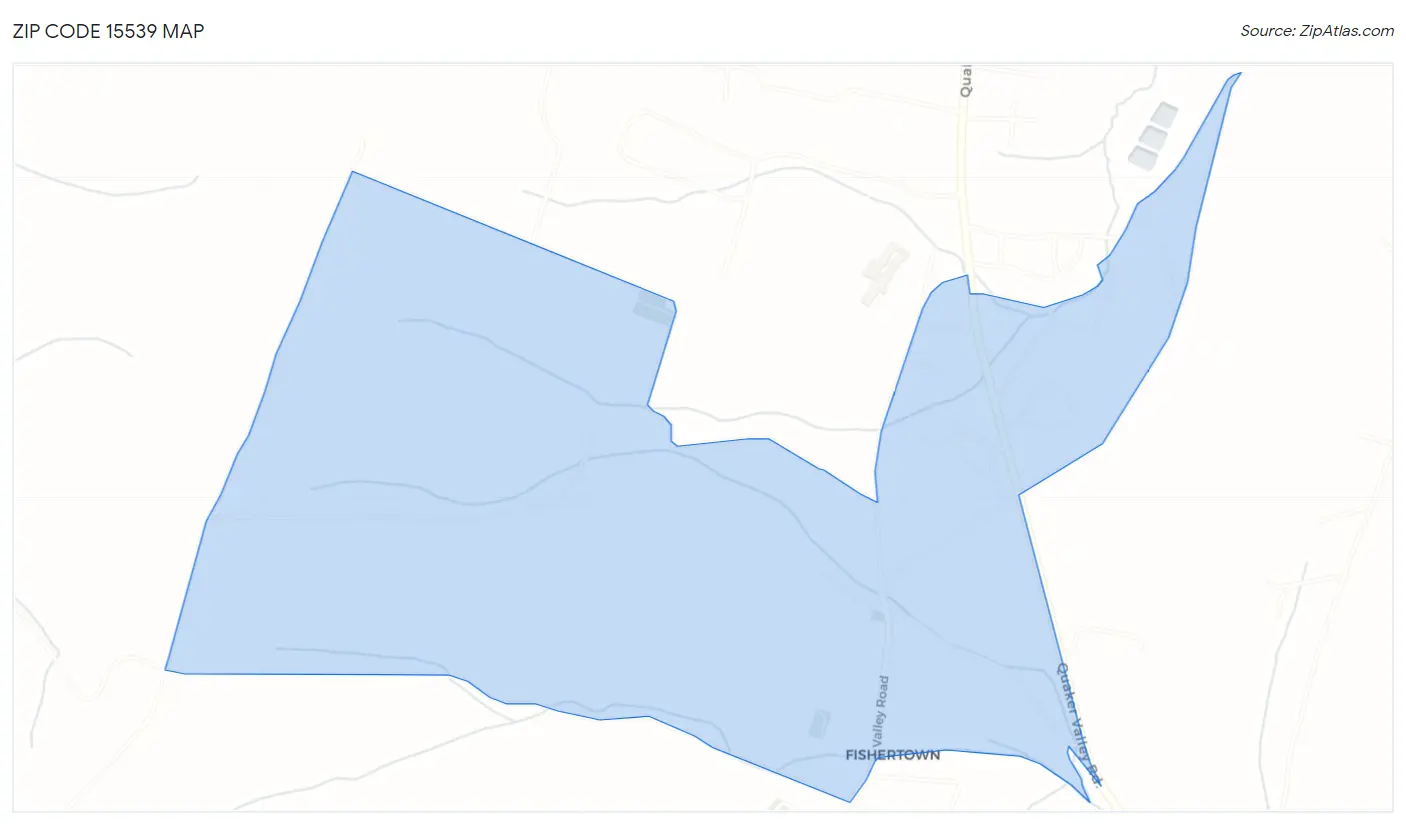 Zip Code 15539 Map