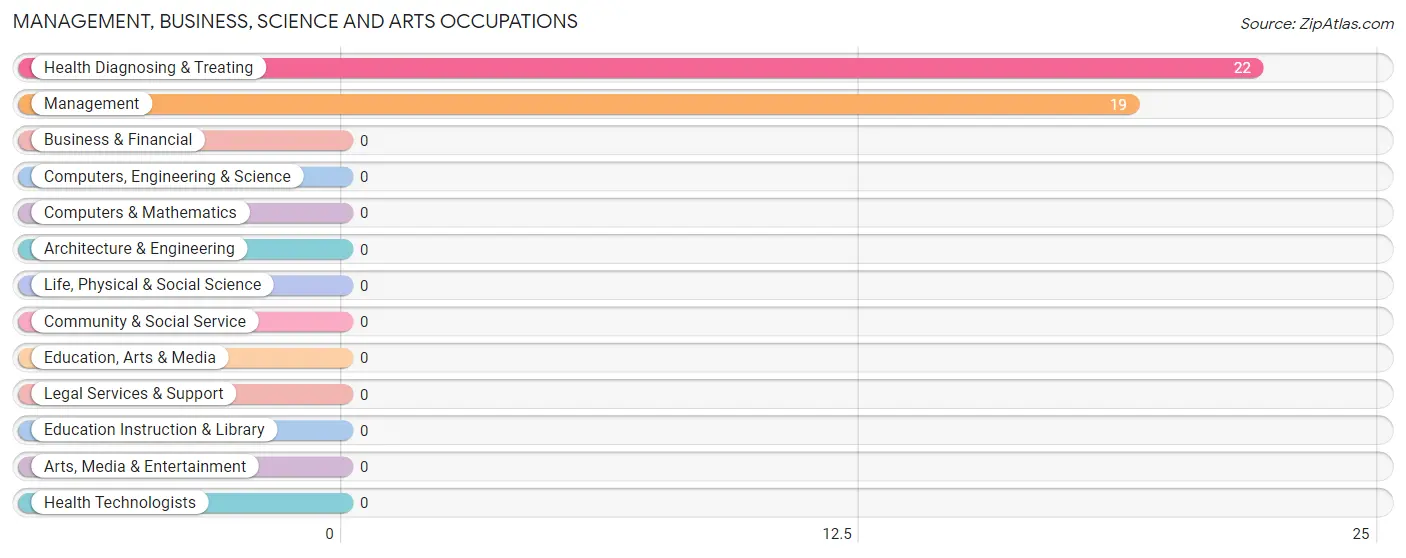 Management, Business, Science and Arts Occupations in Zip Code 15546