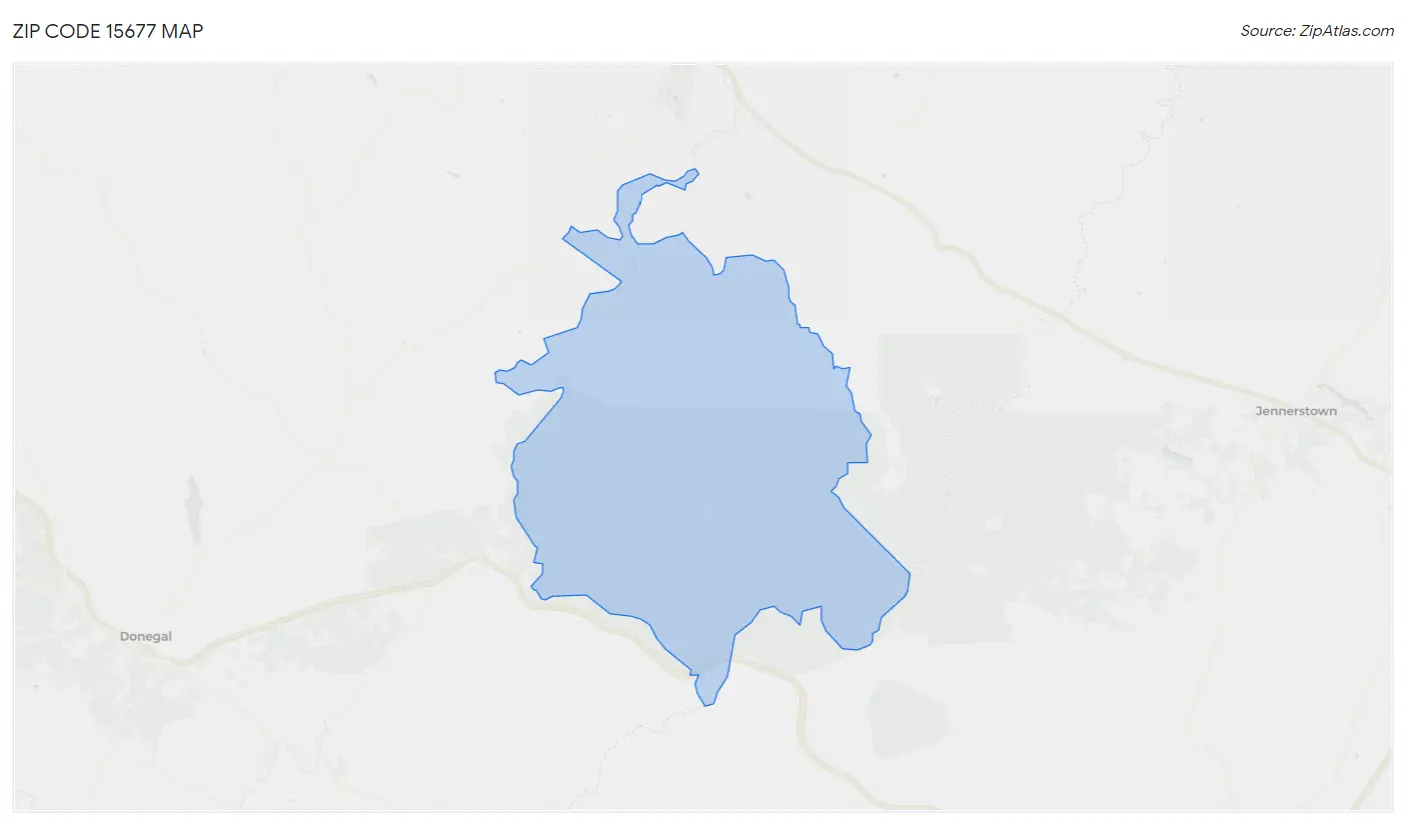 Zip Code 15677 Map