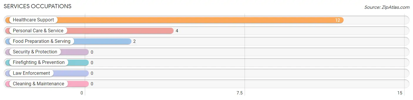 Services Occupations in Zip Code 15682