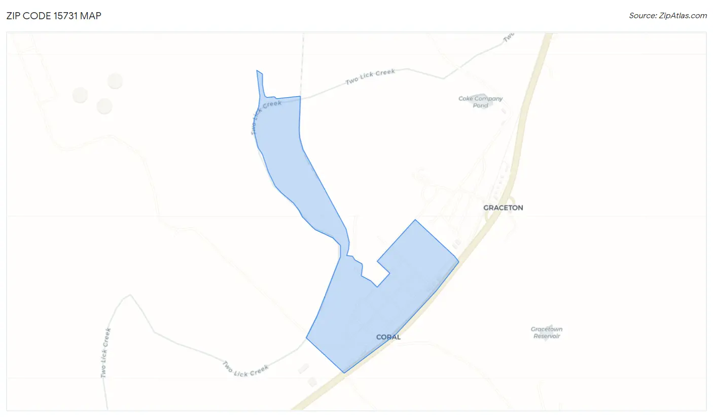 Zip Code 15731 Map