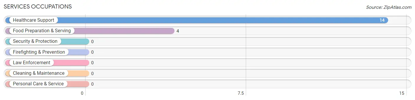 Services Occupations in Zip Code 15738