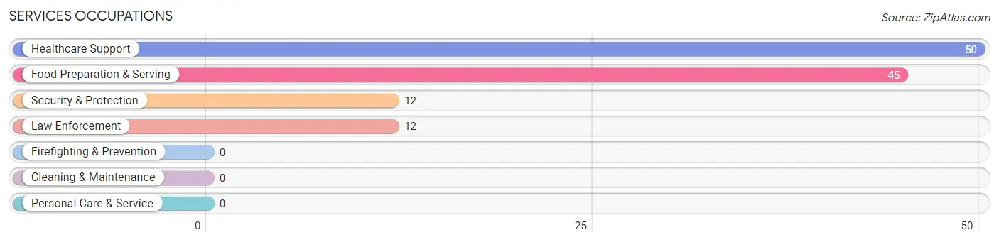 Services Occupations in Zip Code 15775