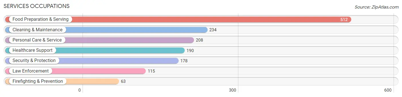 Services Occupations in Zip Code 15905