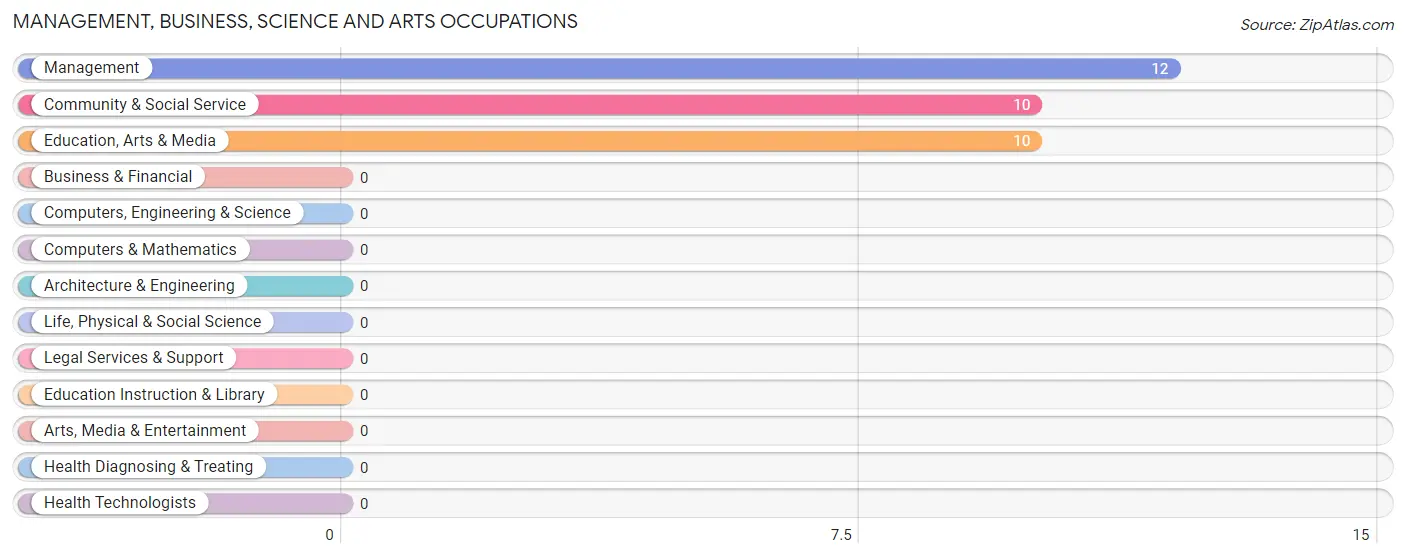 Management, Business, Science and Arts Occupations in Zip Code 15948