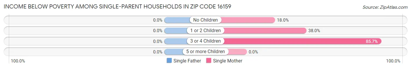 Income Below Poverty Among Single-Parent Households in Zip Code 16159