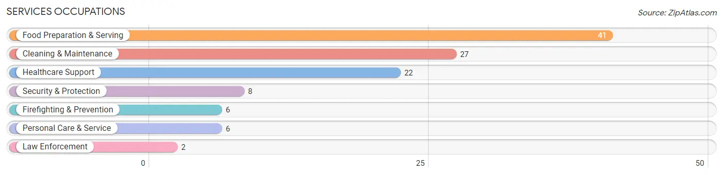 Services Occupations in Zip Code 16233