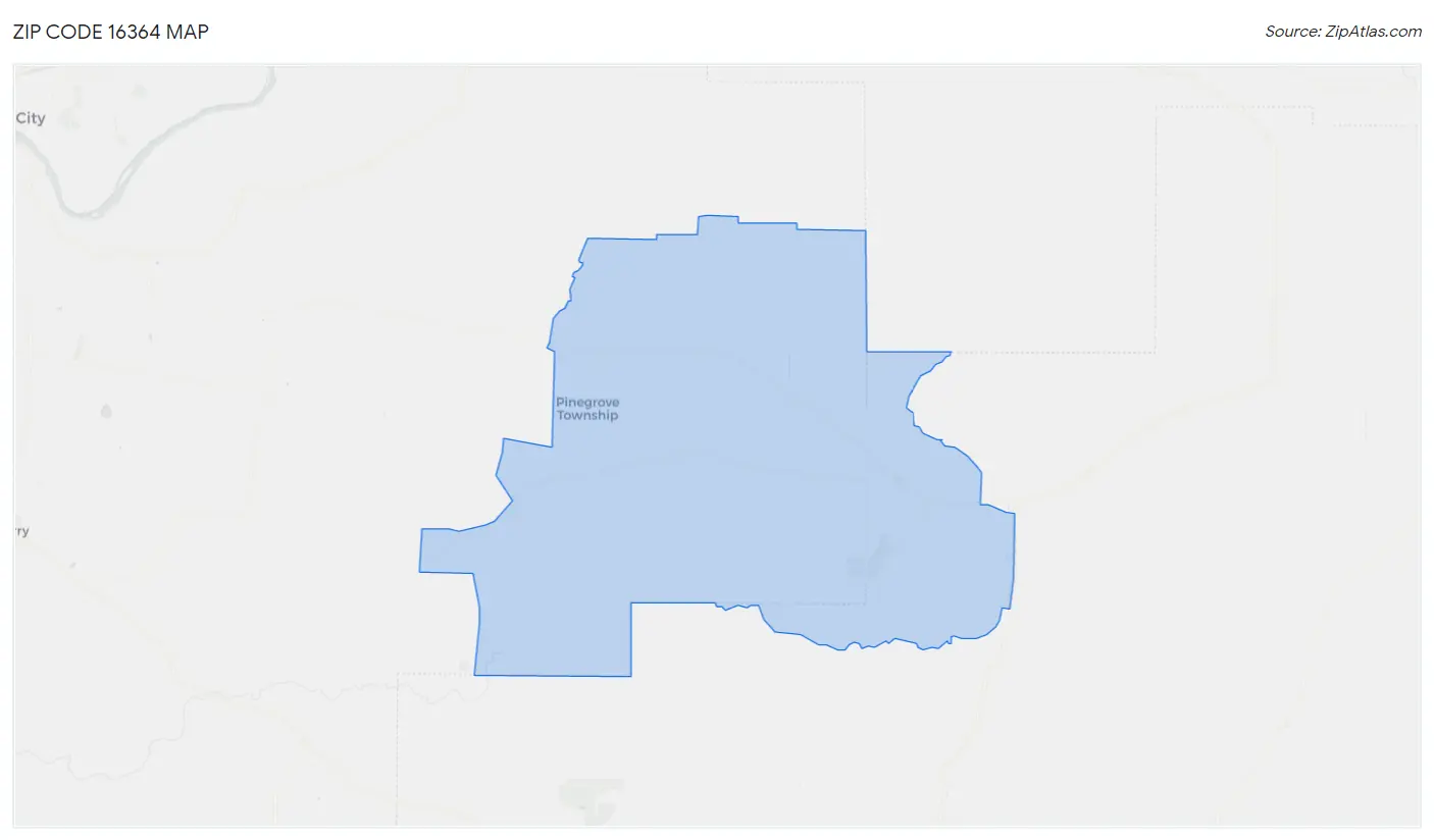 Zip Code 16364 Map