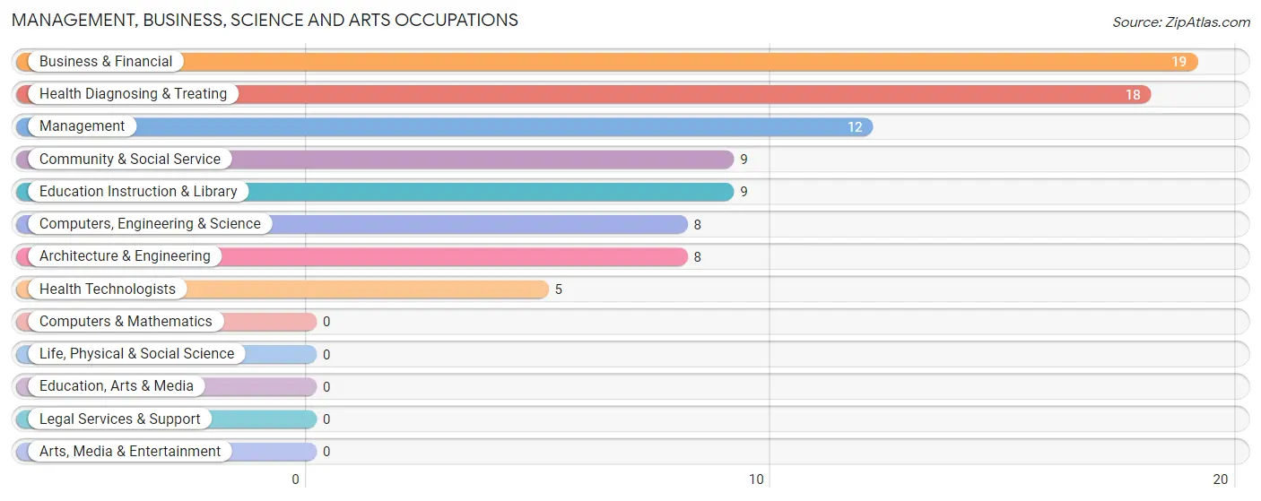 Management, Business, Science and Arts Occupations in Zip Code 16405