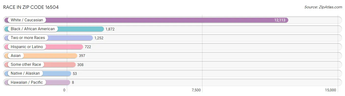 Race in Zip Code 16504