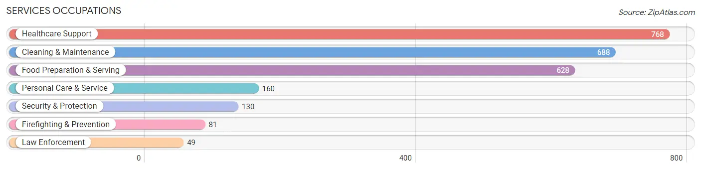 Services Occupations in Zip Code 16602