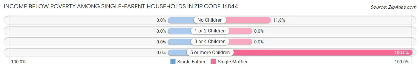 Income Below Poverty Among Single-Parent Households in Zip Code 16844