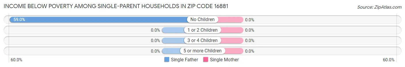 Income Below Poverty Among Single-Parent Households in Zip Code 16881