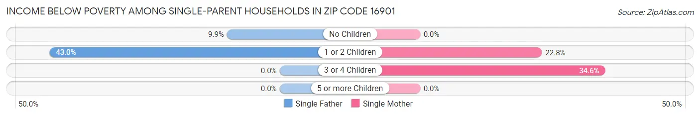 Income Below Poverty Among Single-Parent Households in Zip Code 16901