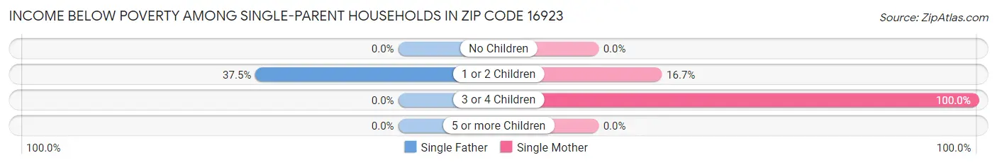 Income Below Poverty Among Single-Parent Households in Zip Code 16923