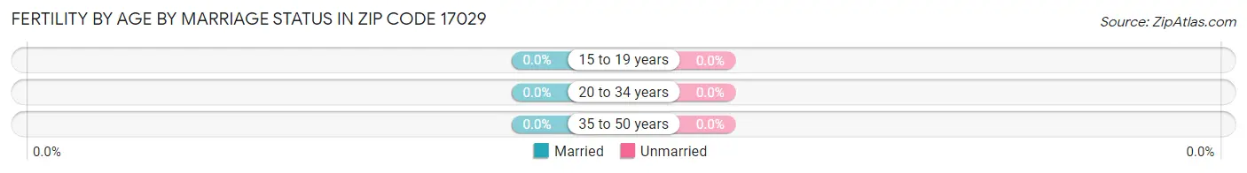 Female Fertility by Age by Marriage Status in Zip Code 17029