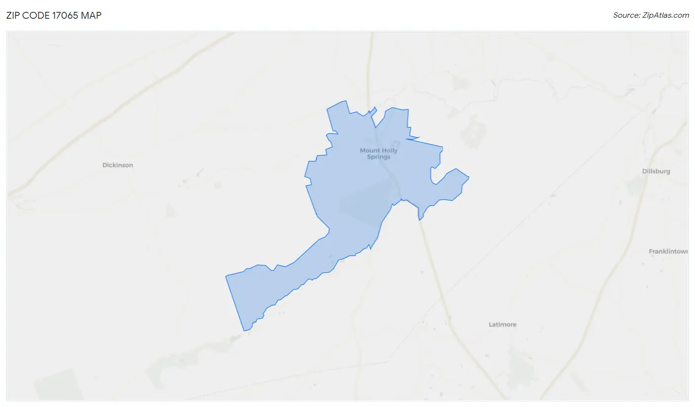 Zip Code 17065 Map