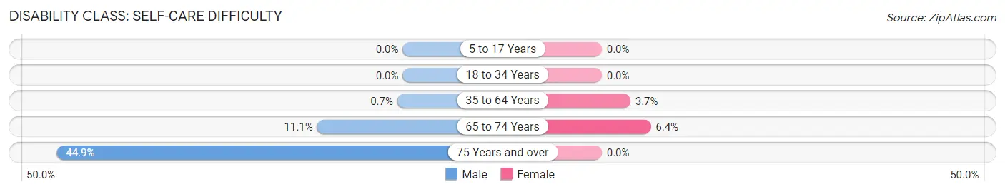 Disability in Zip Code 17065: <span>Self-Care Difficulty</span>