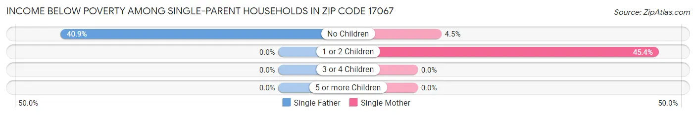 Income Below Poverty Among Single-Parent Households in Zip Code 17067