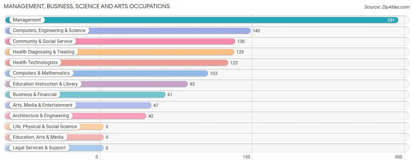 Management, Business, Science and Arts Occupations in Zip Code 17101