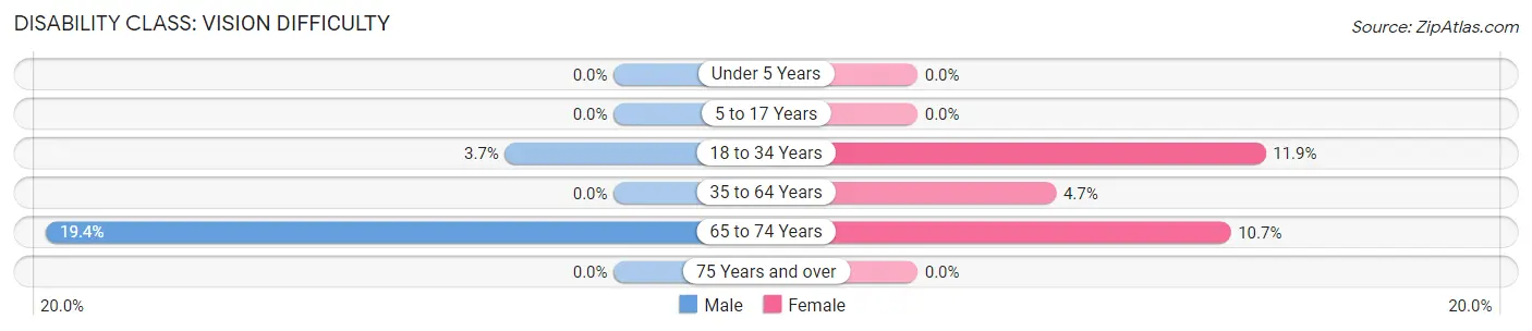 Disability in Zip Code 17213: <span>Vision Difficulty</span>