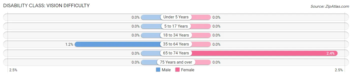 Disability in Zip Code 17224: <span>Vision Difficulty</span>