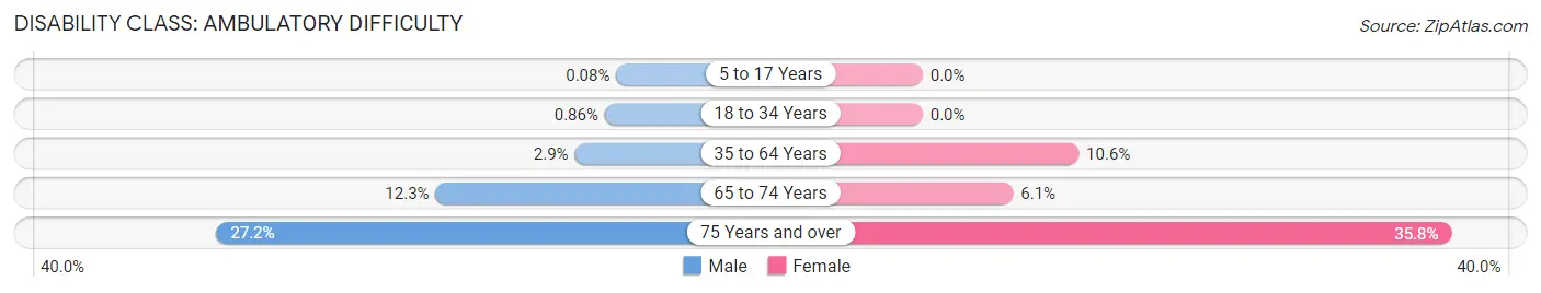 Disability in Zip Code 17257: <span>Ambulatory Difficulty</span>