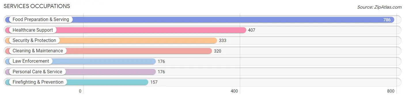 Services Occupations in Zip Code 17406