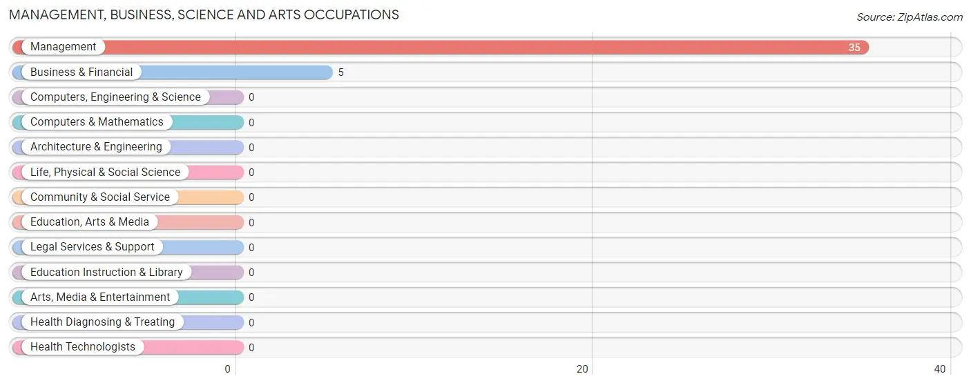 Management, Business, Science and Arts Occupations in Zip Code 17750