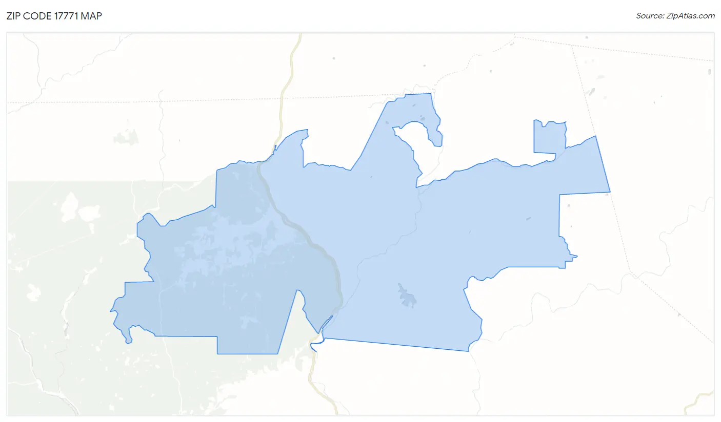 Zip Code 17771 Map