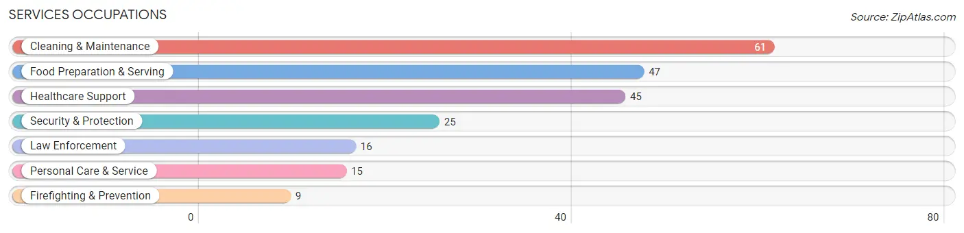 Services Occupations in Zip Code 17772