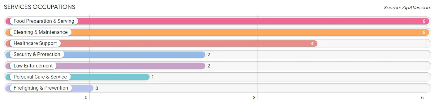 Services Occupations in Zip Code 17829