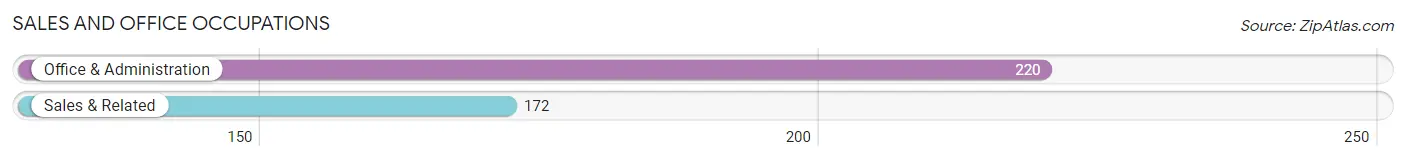 Sales and Office Occupations in Zip Code 17851