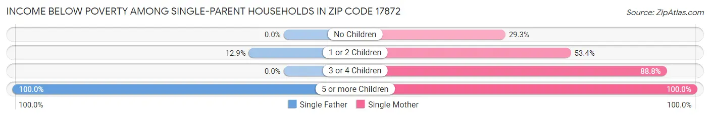 Income Below Poverty Among Single-Parent Households in Zip Code 17872