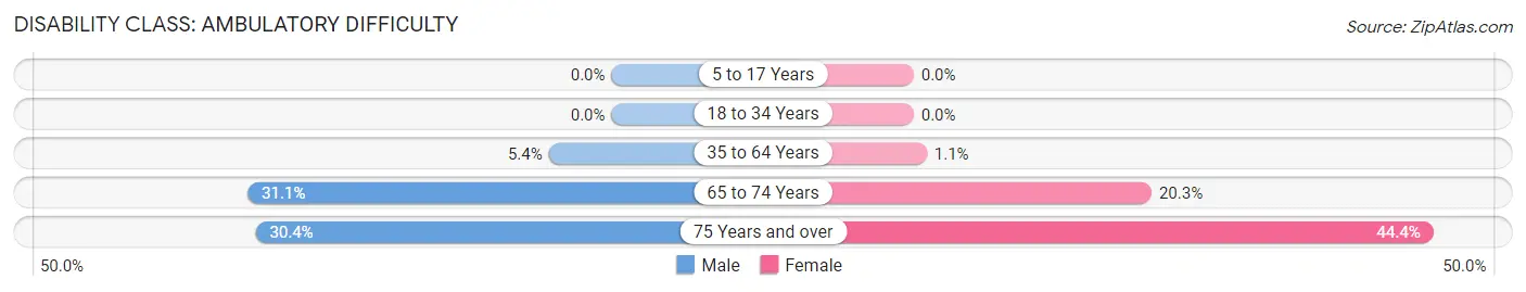 Disability in Zip Code 17983: <span>Ambulatory Difficulty</span>