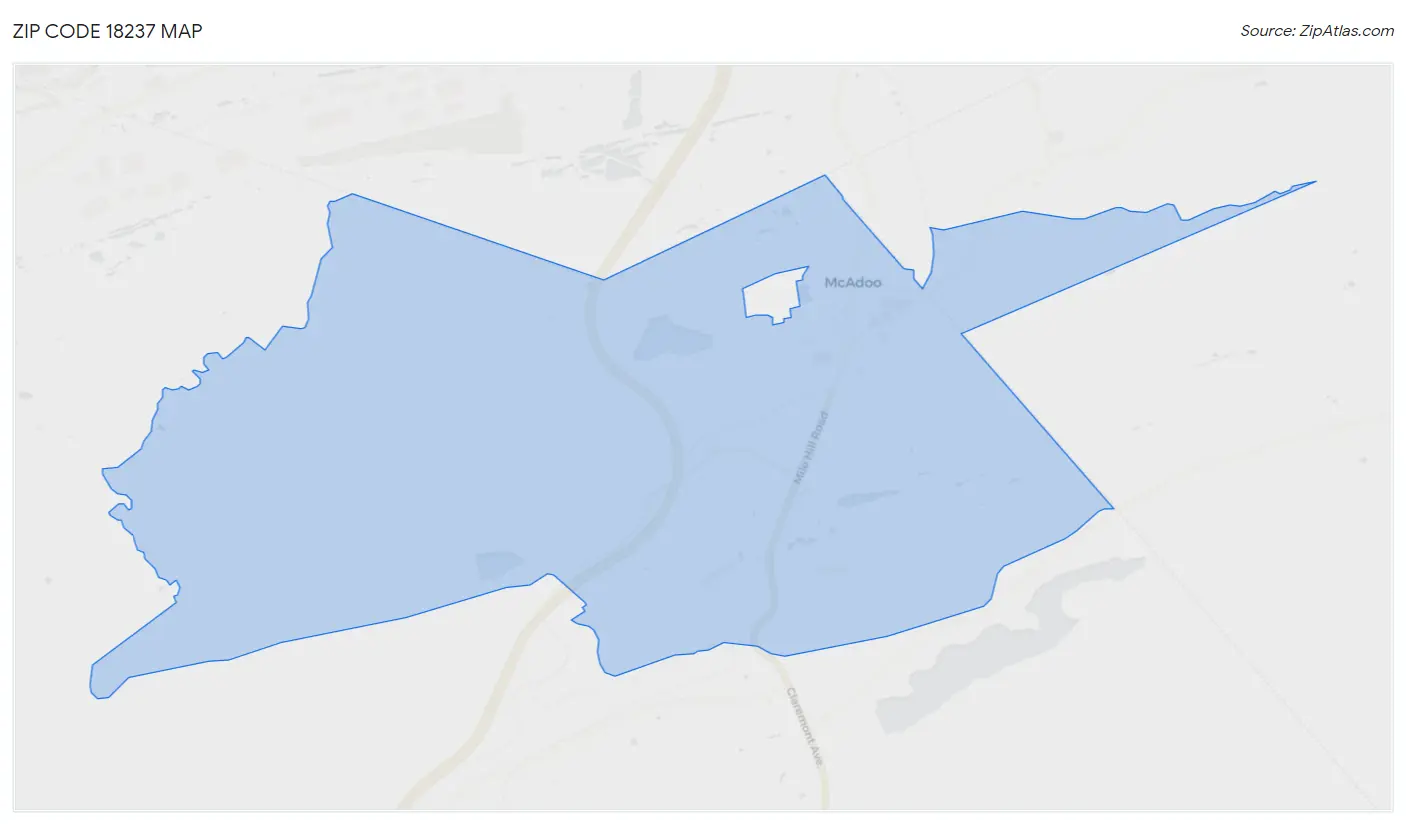 Zip Code 18237 Map