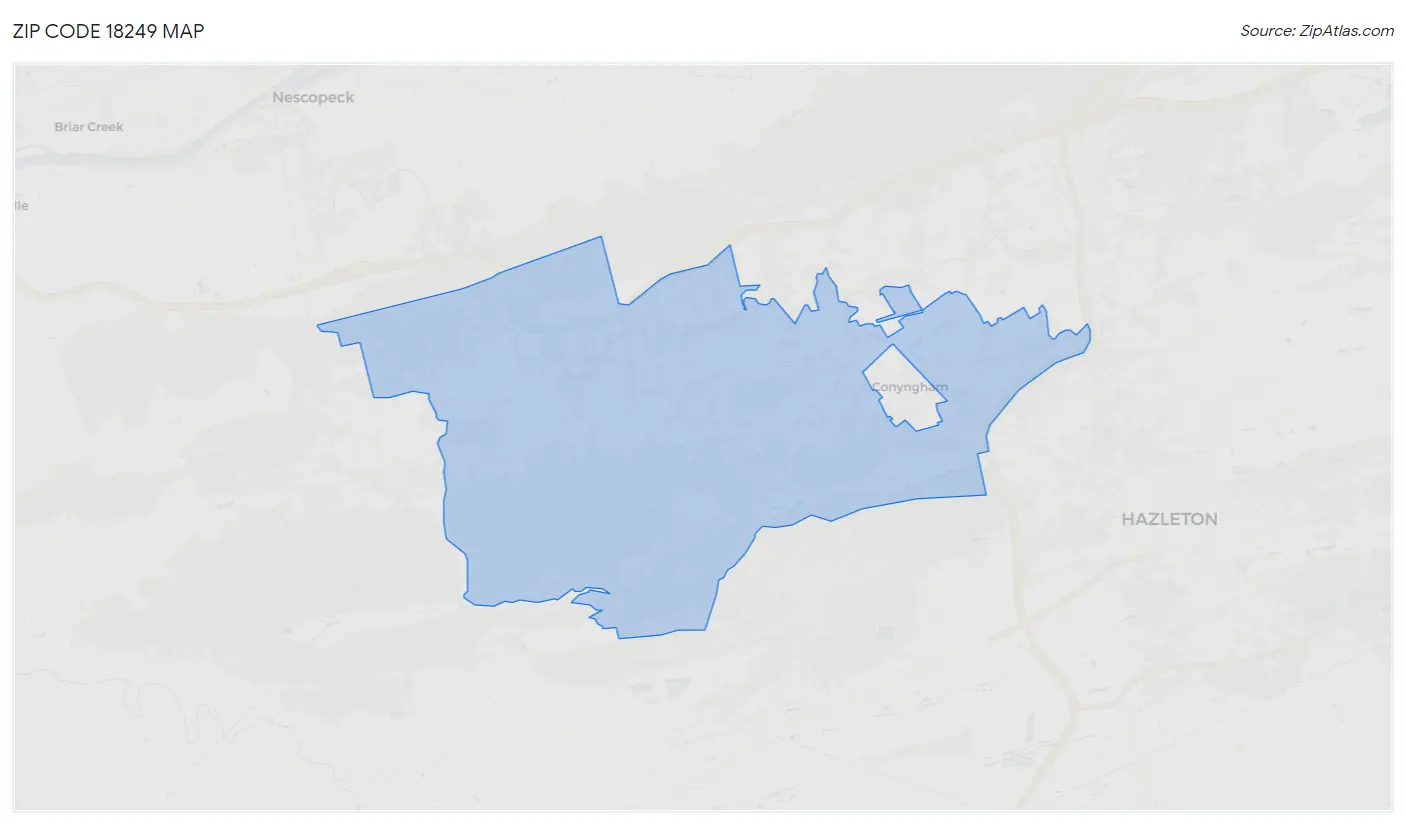 Zip Code 18249 Map