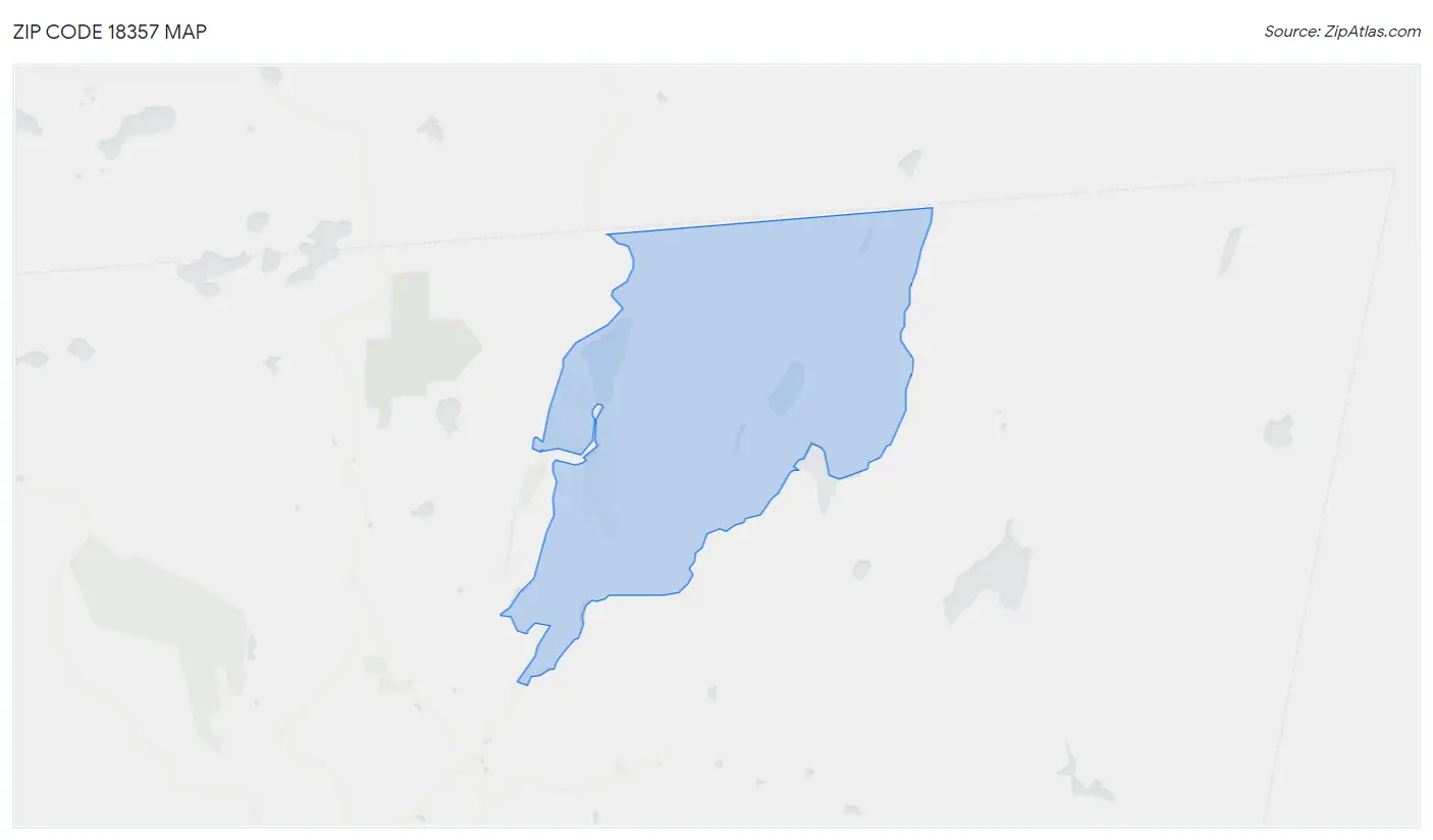 Zip Code 18357 Map