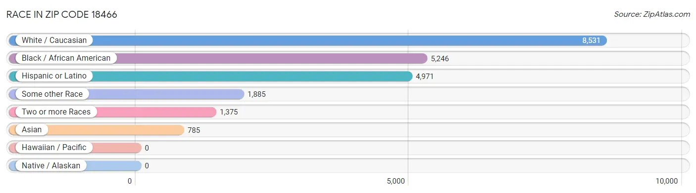 Race in Zip Code 18466