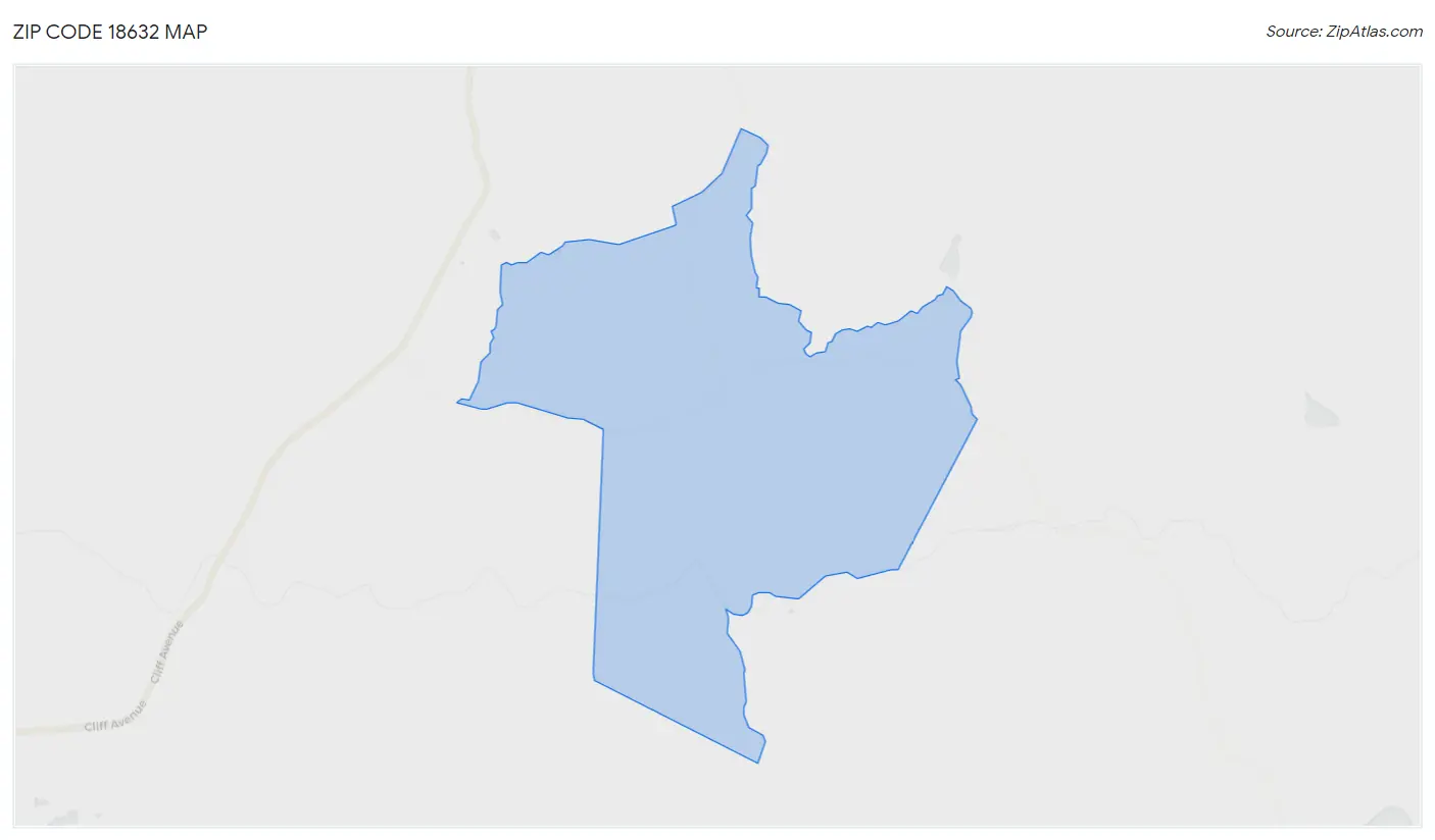 Zip Code 18632 Map