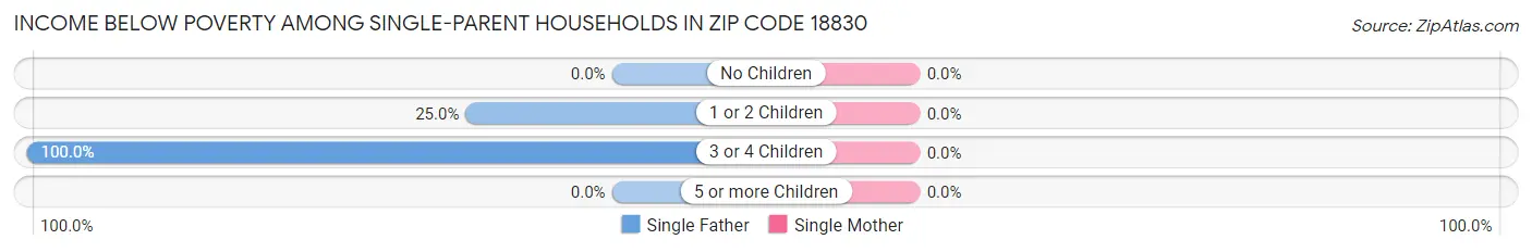 Income Below Poverty Among Single-Parent Households in Zip Code 18830