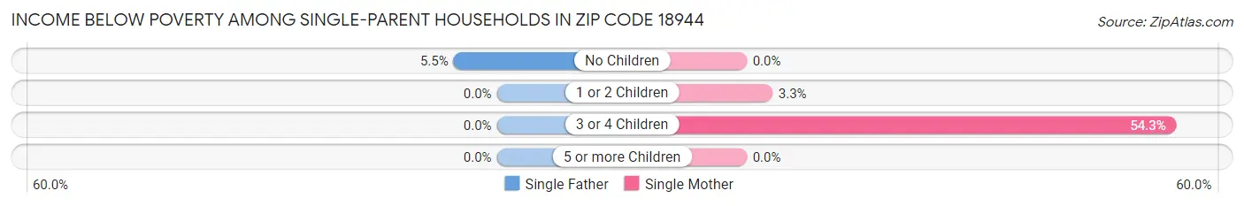 Income Below Poverty Among Single-Parent Households in Zip Code 18944