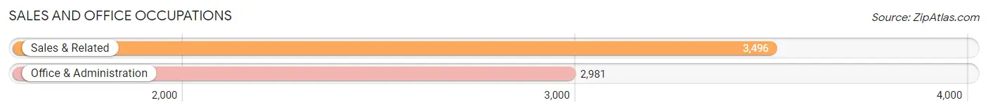 Sales and Office Occupations in Zip Code 19067