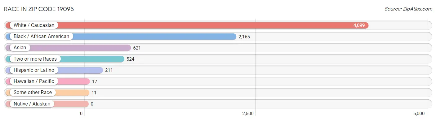 Race in Zip Code 19095