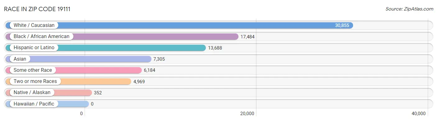 Race in Zip Code 19111