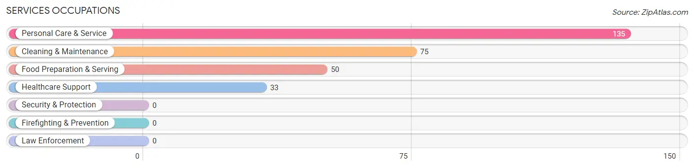 Services Occupations in Zip Code 19333