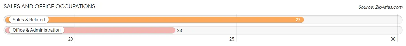 Sales and Office Occupations in Zip Code 19457