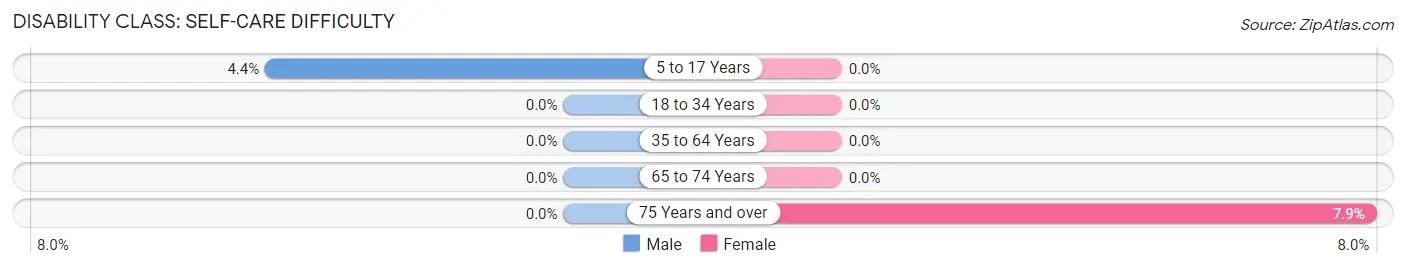 Disability in Zip Code 19507: <span>Self-Care Difficulty</span>