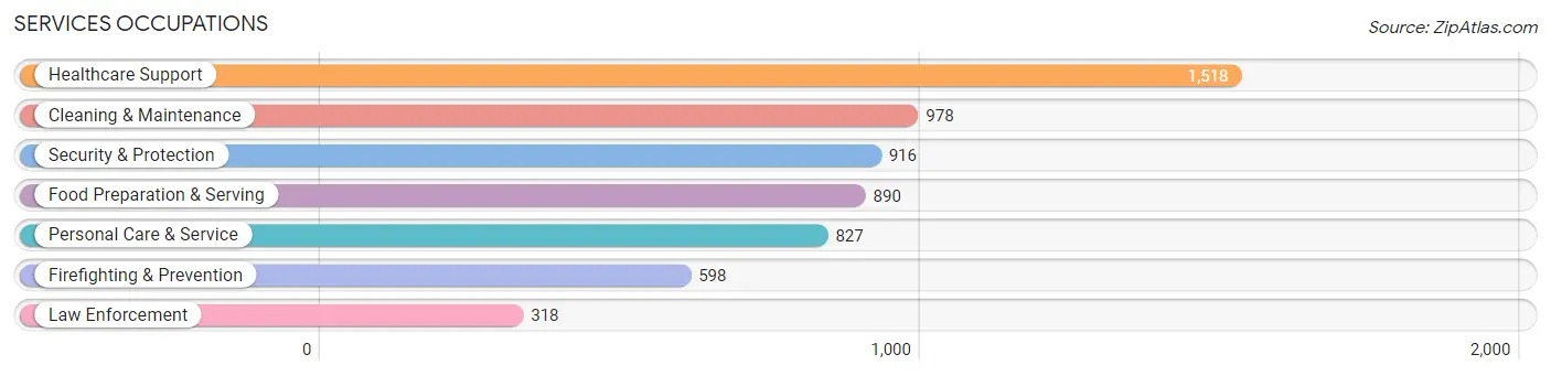 Services Occupations in Zip Code 19702