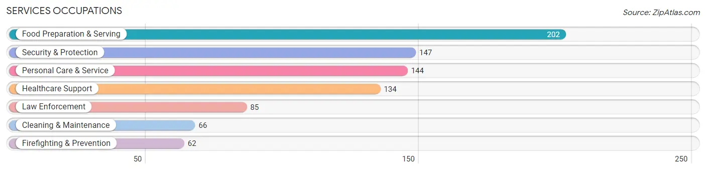 Services Occupations in Zip Code 19938